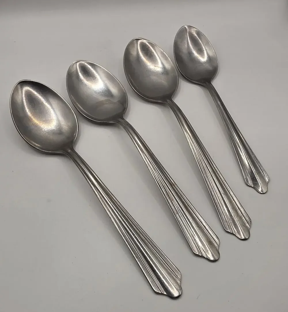 S-B Stainless USA RFL9 Pattern Vintage Spoons Set of 4 Stainless Flatware